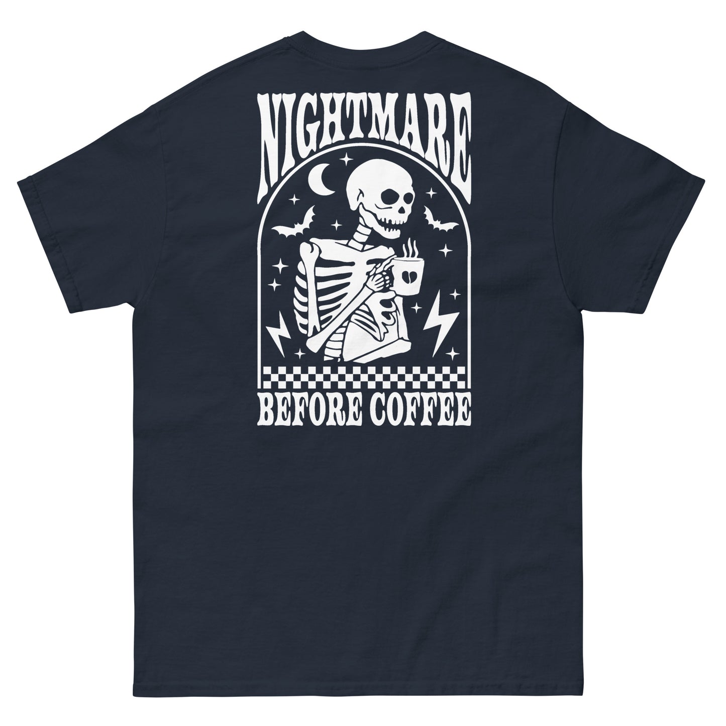 Men's classic tee- Nightmare Before Coffee