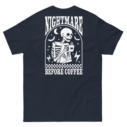 Men's classic tee- Nightmare Before Coffee