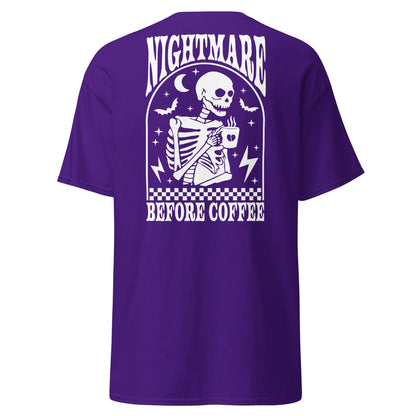 Men's classic tee- Nightmare Before Coffee