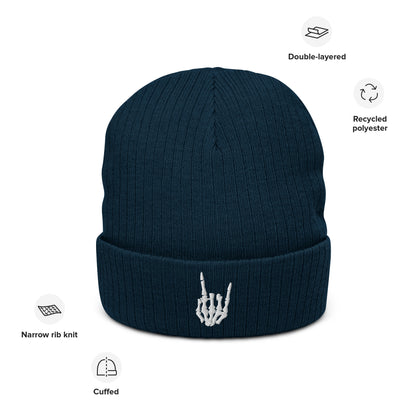 Rock On Ribbed knit beanie