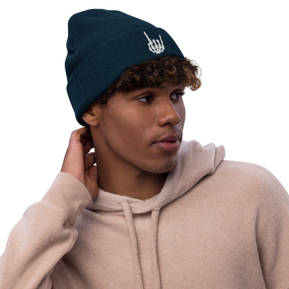 Rock On Ribbed knit beanie