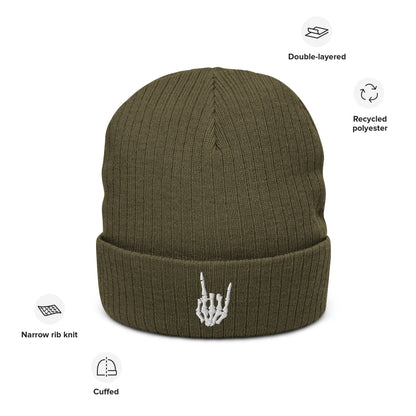 Rock On Ribbed knit beanie