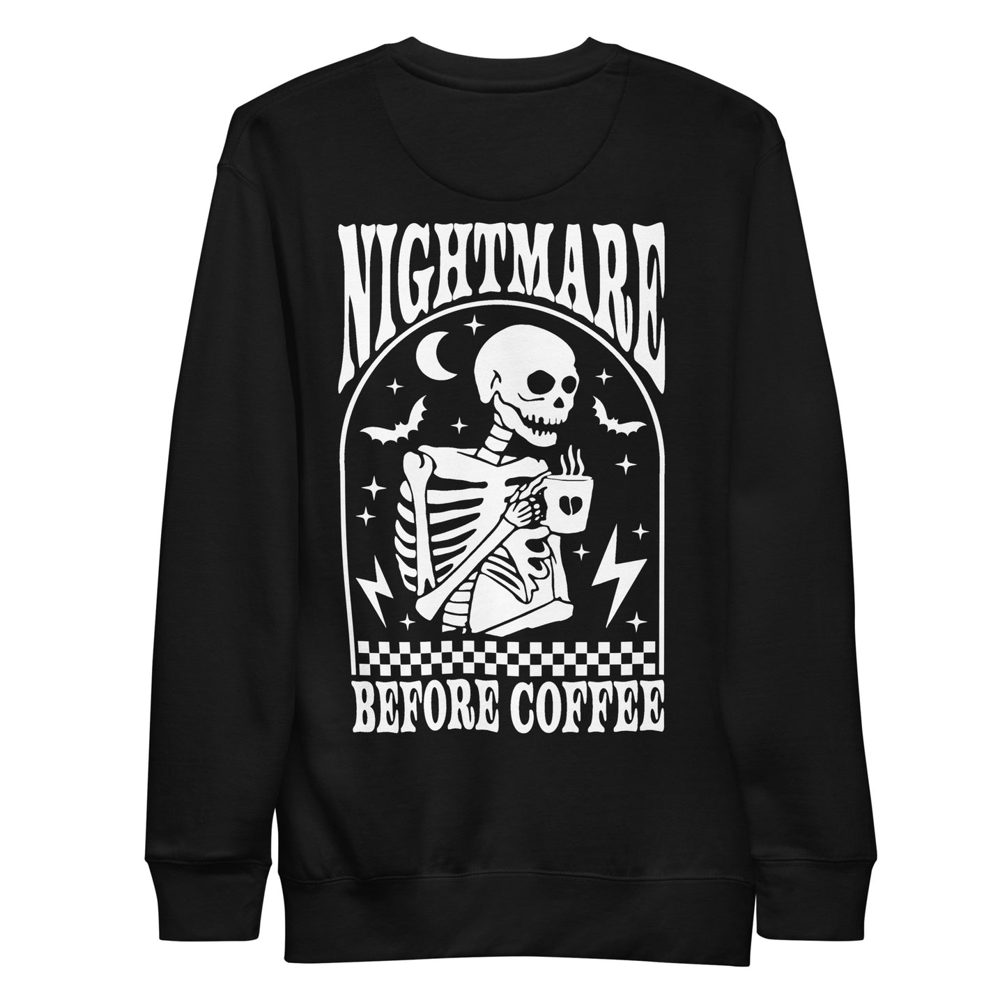 Unisex Nightmare Before Coffee Premium Sweatshirt