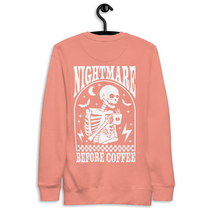 Unisex Nightmare Before Coffee Premium Sweatshirt