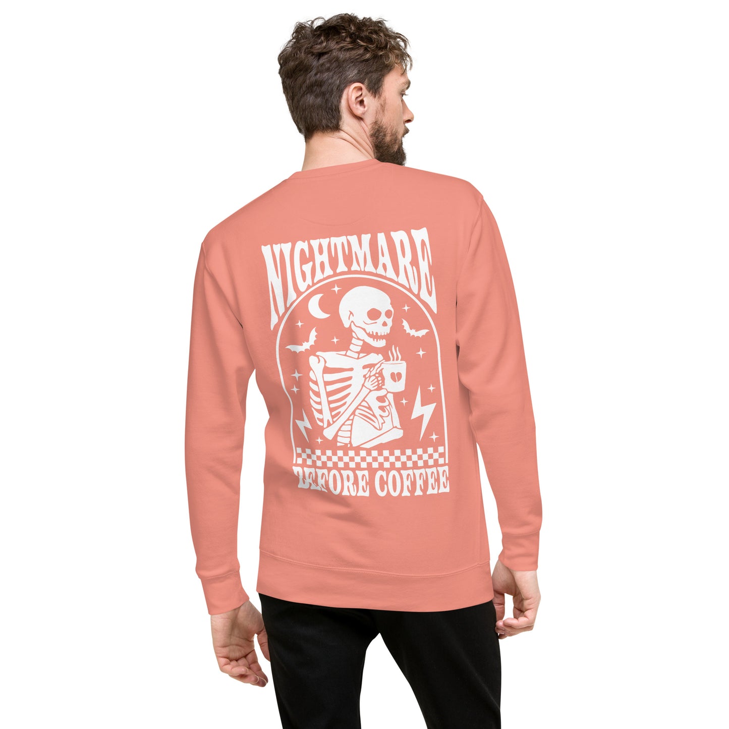 Unisex Nightmare Before Coffee Premium Sweatshirt